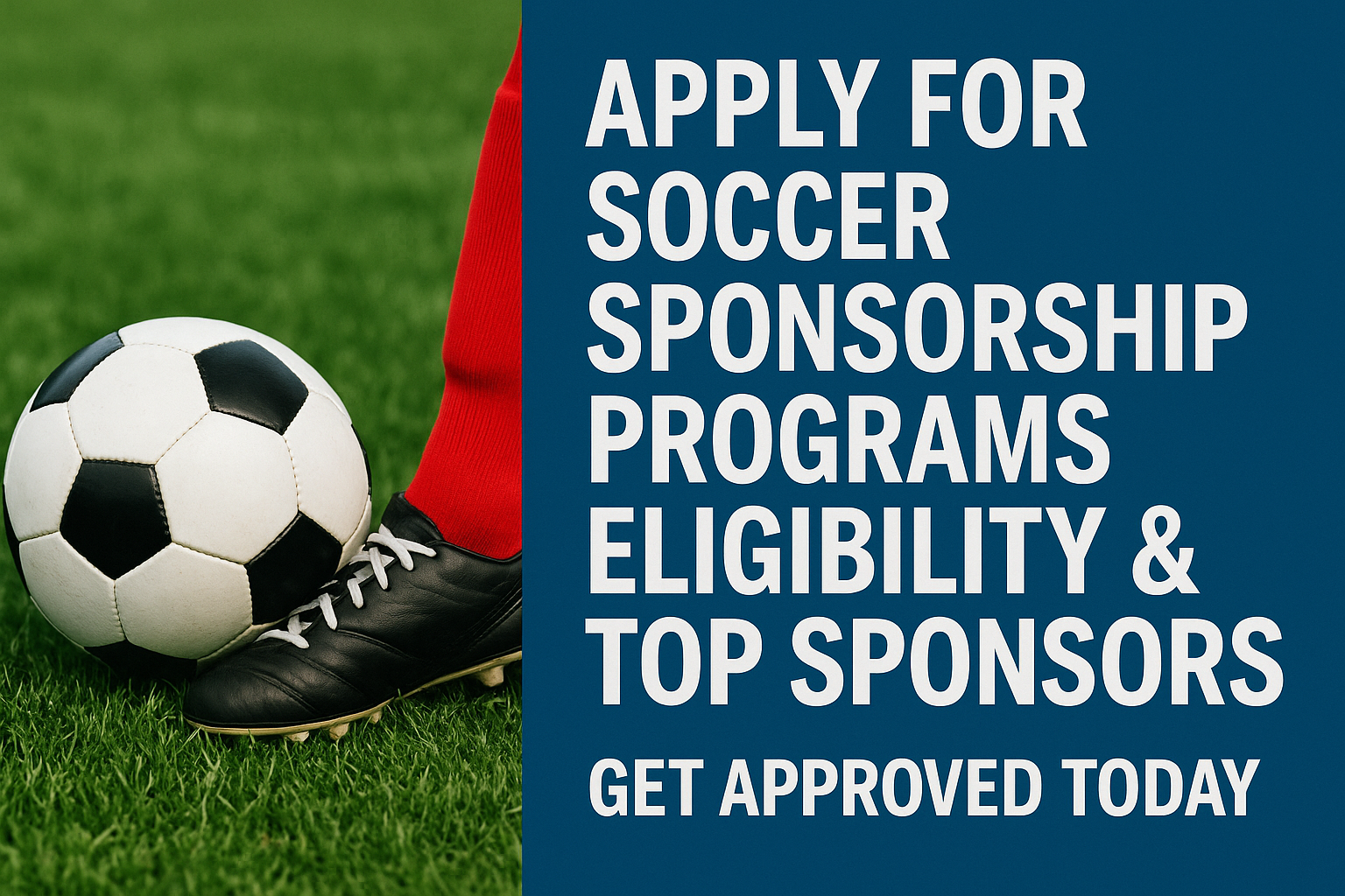 Apply for Soccer (Football) Sponsorship Programs