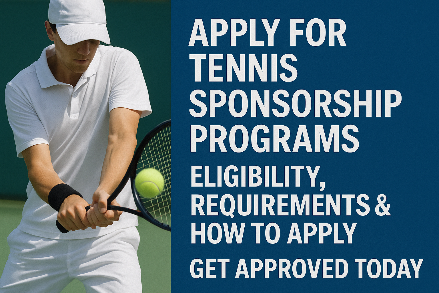 Apply for Tennis Sponsorship Programs – Eligibility, Requirements & How to Apply